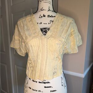 NWOT Free People Leora Top